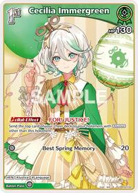 Cecilia Immergreen R waifu card — hololive OFFICIAL CARD GAME