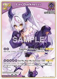 La+ Darknesss R waifu card — hololive OFFICIAL CARD GAME