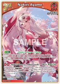 Nakiri Ayame RR waifu card — hololive OFFICIAL CARD GAME