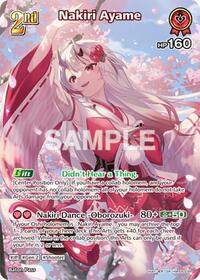 Nakiri Ayame SuperRare waifu card — hololive OFFICIAL CARD GAME