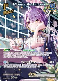 Moona Hoshinova SuperRare waifu card — hololive OFFICIAL CARD GAME