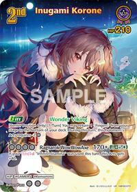 Inugami Korone UltraRare waifu card — hololive OFFICIAL CARD GAME