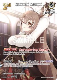 Nanashi Mumei SuperRare waifu card — hololive OFFICIAL CARD GAME