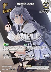 Vestia Zeta SuperRare waifu card — hololive OFFICIAL CARD GAME