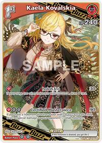 Kaela Kovalskia RR waifu card — hololive OFFICIAL CARD GAME