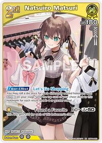 Natsuiro Matsuri RR waifu card — hololive OFFICIAL CARD GAME