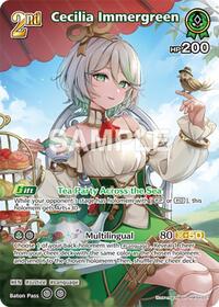 Cecilia Immergreen SuperRare waifu card — hololive OFFICIAL CARD GAME