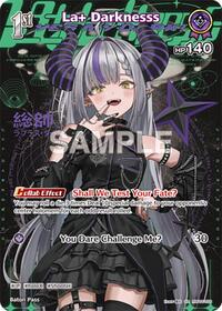 La+ Darknesss SuperRare waifu card — hololive OFFICIAL CARD GAME
