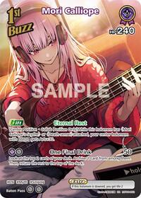 Mori Calliope SuperRare waifu card — hololive OFFICIAL CARD GAME