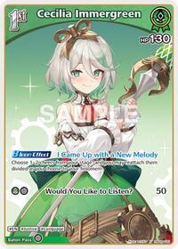 Cecilia Immergreen U waifu card — hololive OFFICIAL CARD GAME