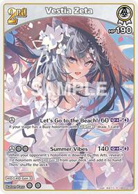 Vestia Zeta R waifu card — hololive OFFICIAL CARD GAME