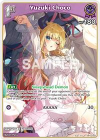 Yuzuki Choco R waifu card — hololive OFFICIAL CARD GAME