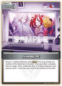 Friendly PC S waifu card — hololive OFFICIAL CARD GAME