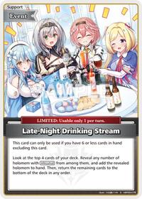 Late-Night Drinking Stream S waifu card — hololive OFFICIAL CARD GAME