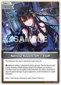 Nerissa Ravencroft's Staff S waifu card — hololive OFFICIAL CARD GAME