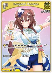 Inugami Korone S waifu card — hololive OFFICIAL CARD GAME