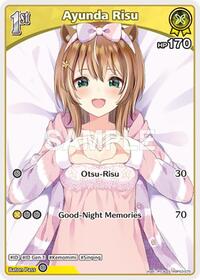Ayunda Risu S waifu card — hololive OFFICIAL CARD GAME