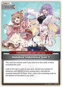 hololive Indonesia Gen 1 S waifu card — hololive OFFICIAL CARD GAME