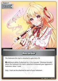 Recorder S waifu card — hololive OFFICIAL CARD GAME
