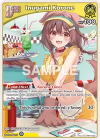 Inugami Korone U waifu card — hololive OFFICIAL CARD GAME