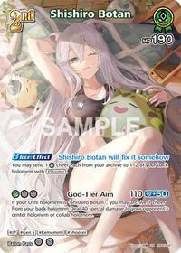 Shishiro Botan UltraRare waifu card — hololive OFFICIAL CARD GAME