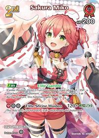 Sakura Miko UltraRare waifu card — hololive OFFICIAL CARD GAME