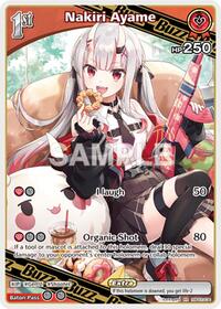 Nakiri Ayame RR waifu card — hololive OFFICIAL CARD GAME