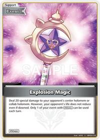 Explosion Magic U waifu card — hololive OFFICIAL CARD GAME