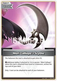 Mori Calliope's Scythe U waifu card — hololive OFFICIAL CARD GAME
