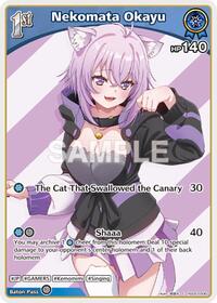 Nekomata Okayu C waifu card — hololive OFFICIAL CARD GAME
