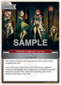 Justice U waifu card — hololive OFFICIAL CARD GAME