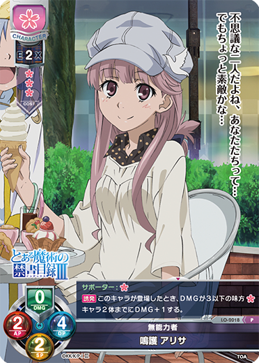 Arisa Narugo P waifu card — Toaru Majutsu no Index III