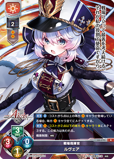 rubea (extinct South American bird of family Ruvairidae) R waifu card — Millennium War Aigis 2.0