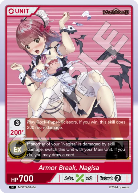 Armor Break, Nagisa N waifu card — MOTD-01