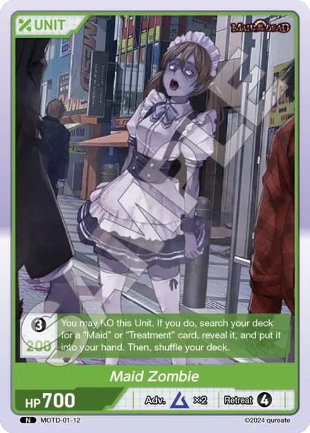 Maid Zombie N waifu card — MOTD-01