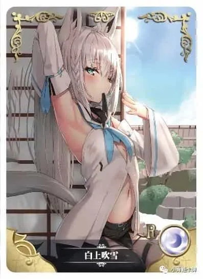 Shirakami Fubuki R waifu card — Hololive