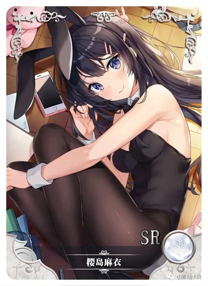 Mai Sakurajima SR waifu card — Rascal Does Not Dream Of Bunny Girl Senpai