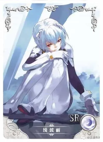 Rei Ayanami SR waifu card — Evangelion