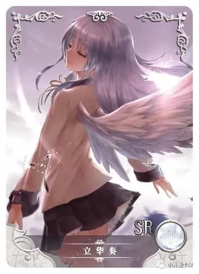 Kanade Tachibana SR waifu card — Angel Beats!