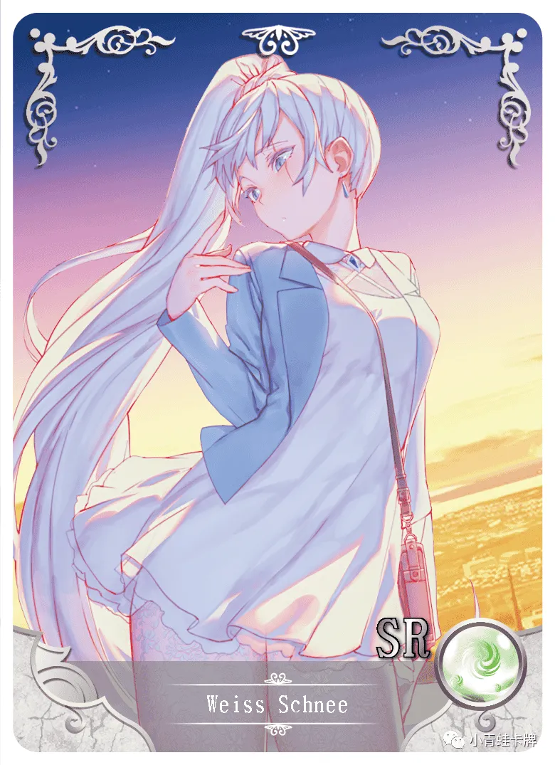 Weiss Schnee SR waifu card — RWBY