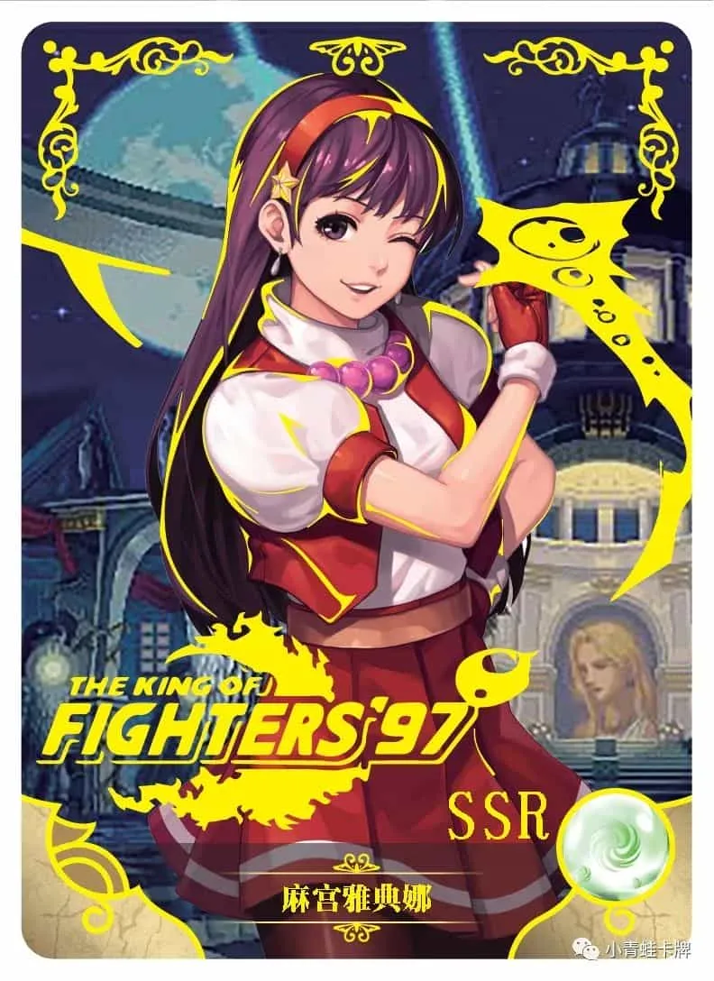 Athena Asamiya SSR waifu card — The King of Fighters