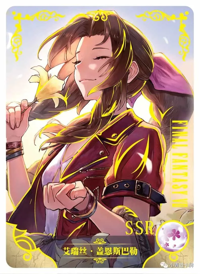 Aerith Gainsborough SSR waifu card — Final Fantasy