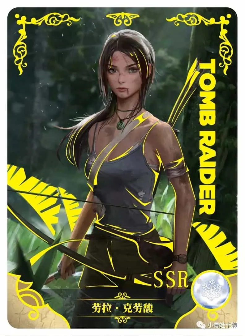 Lara Croft SSR waifu card — Tomb Raider