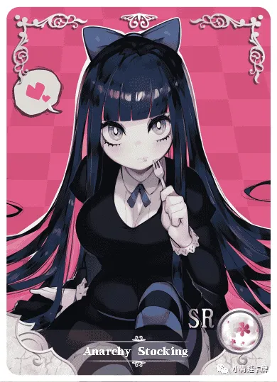 Stocking SR waifu card — Panty & Stocking with Garterbelt