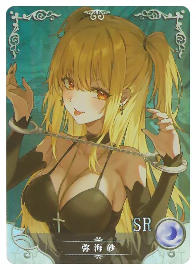 Misa Amane SR waifu card — Death Note