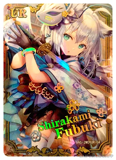 Shirakami Fubuki UR waifu card — Hololive