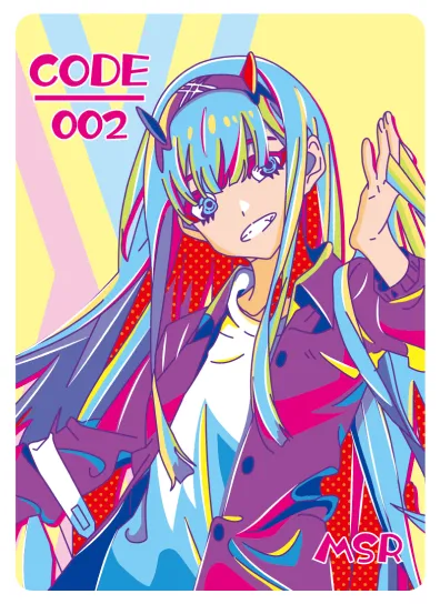 Zero Two MSR waifu card — Darling in the Franxx