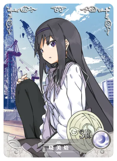 Akemi Homura SR waifu card — Puella Magi Madoka Magica