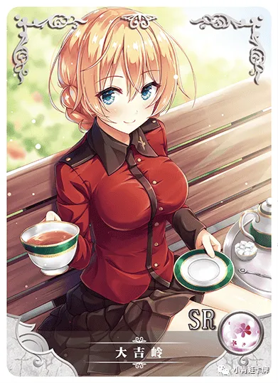 Darjeeling SR waifu card — Girls Und Panzer