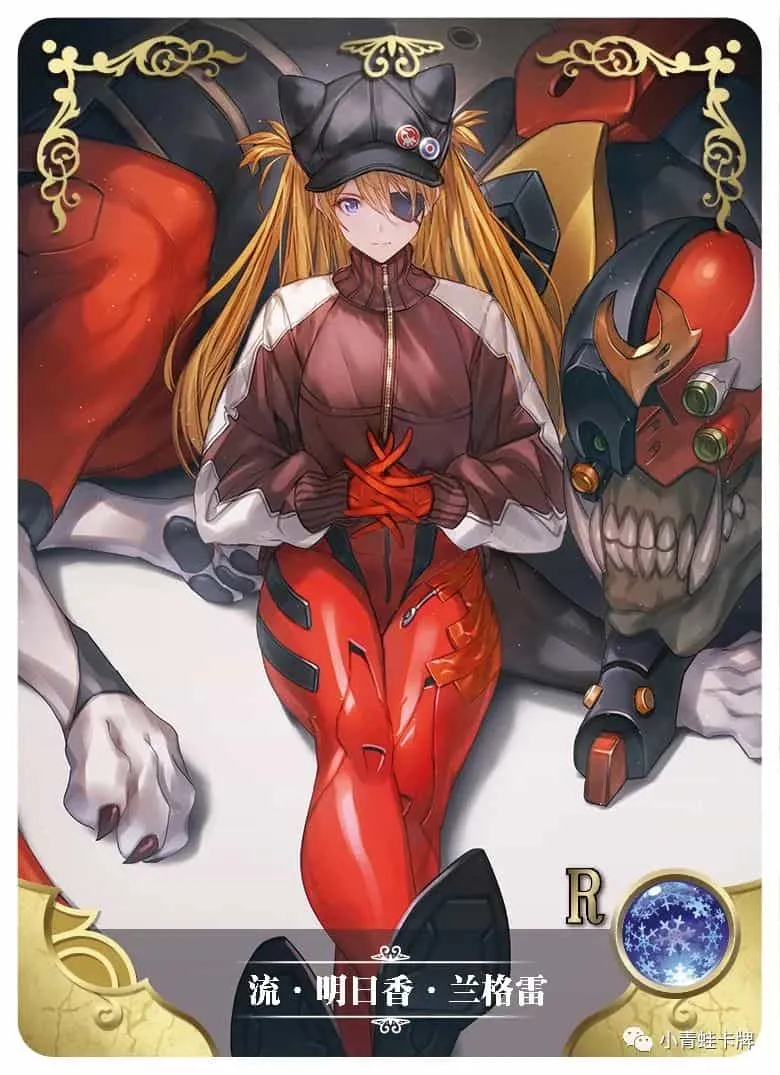 Asuka Shikinami Langley R waifu card — Evangelion